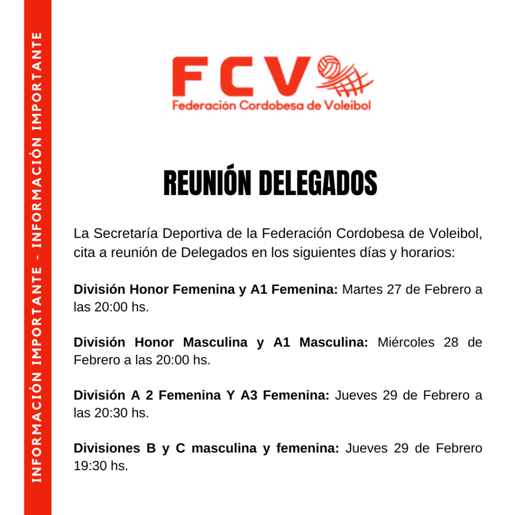 FCV – reunion delegados